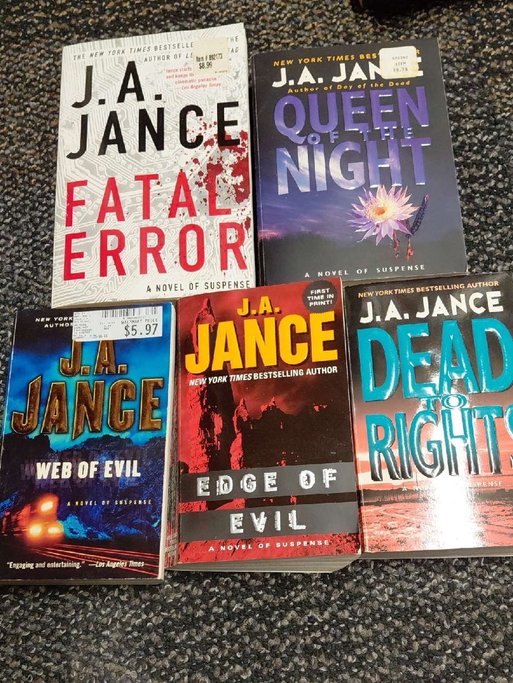 J.A. Jance Book Lot